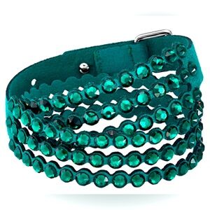 Swarovski
Power black triple row textile bracelet. NWT, Box